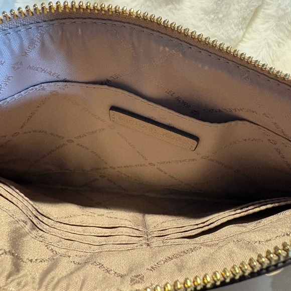 Michael Kors Tan Clutch with Gold Accents - Picture 5 of 8